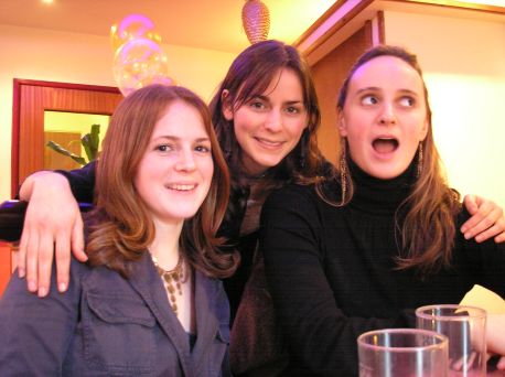 Three of Rebecca's cousins. From left: Isabell, Mary and Joanna